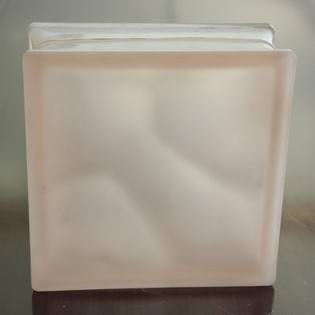 Acid Pink Cloud Glass Block